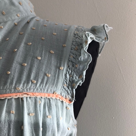 Jouvoich-Hawk Mint Colored Blouse - Picture 3 of 8